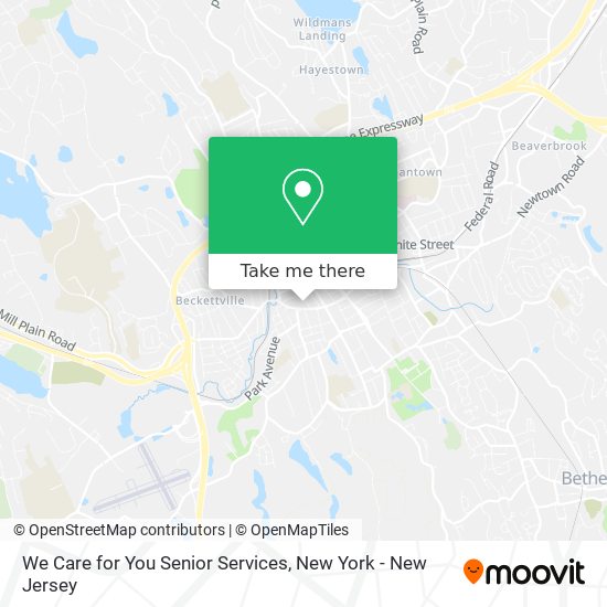 We Care for You Senior Services map