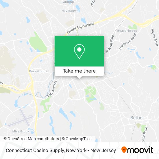 Mapa de Connecticut Casino Supply