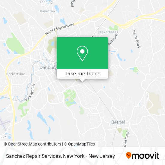 Sanchez Repair Services map