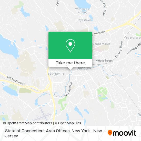 Mapa de State of Connecticut Area Offices