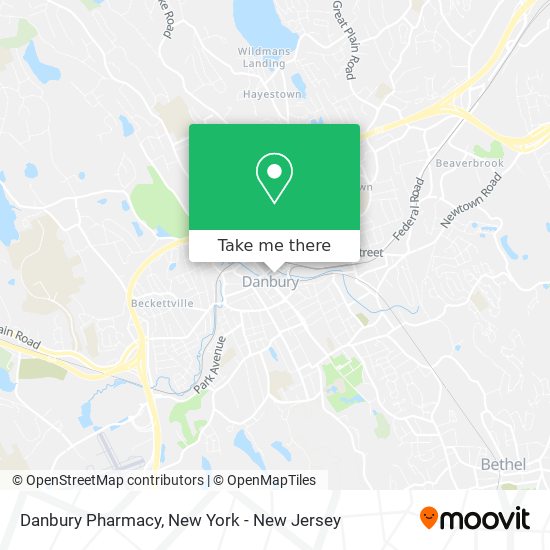 Mapa de Danbury Pharmacy