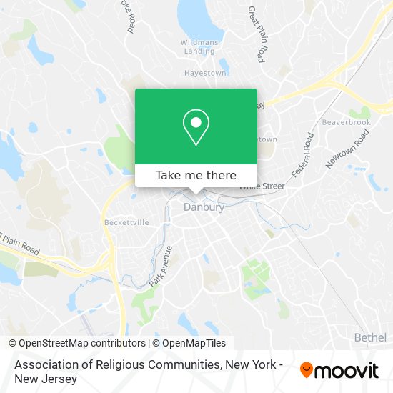 Association of Religious Communities map