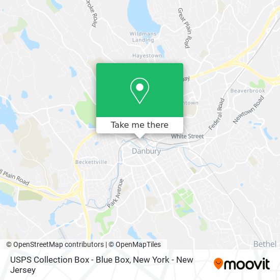 USPS Collection Box - Blue Box map