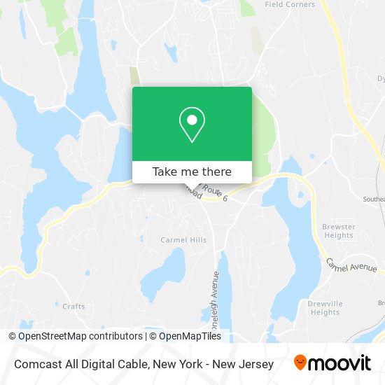 Comcast All Digital Cable map