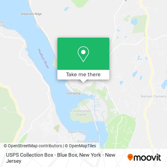 USPS Collection Box - Blue Box map