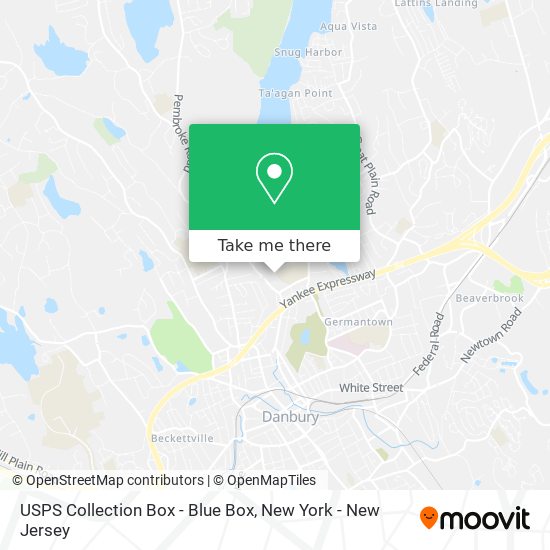 USPS Collection Box - Blue Box map