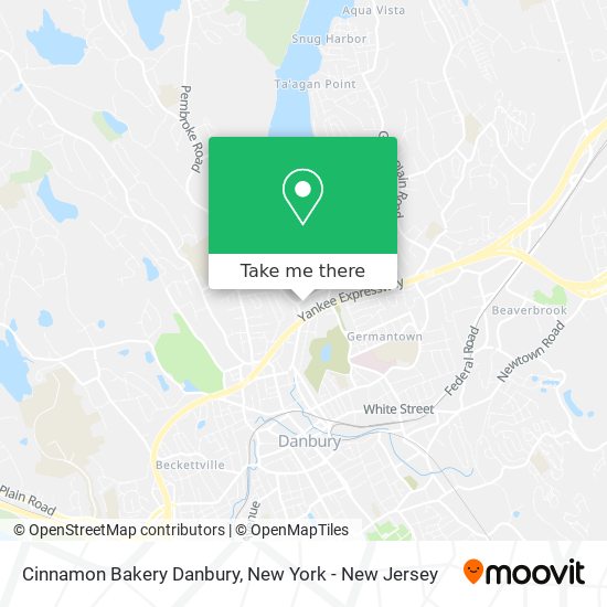 Mapa de Cinnamon Bakery Danbury