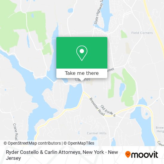 Ryder Costello & Carlin Attorneys map