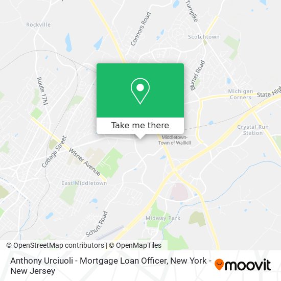 Mapa de Anthony Urciuoli - Mortgage Loan Officer