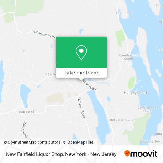 New Fairfield Liquor Shop map