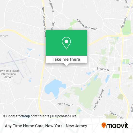 Any-Time Home Care map