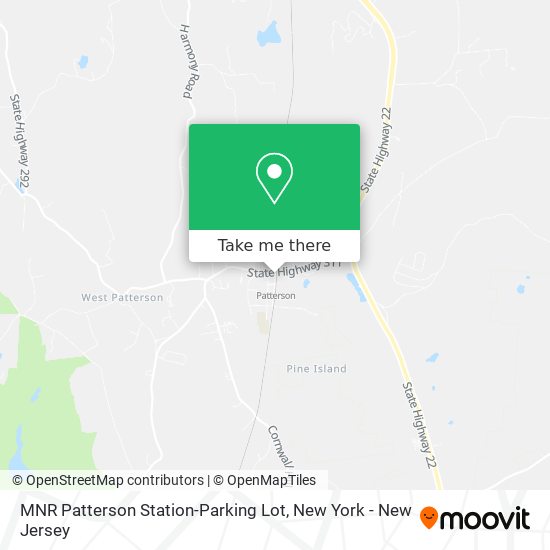 MNR Patterson Station-Parking Lot map