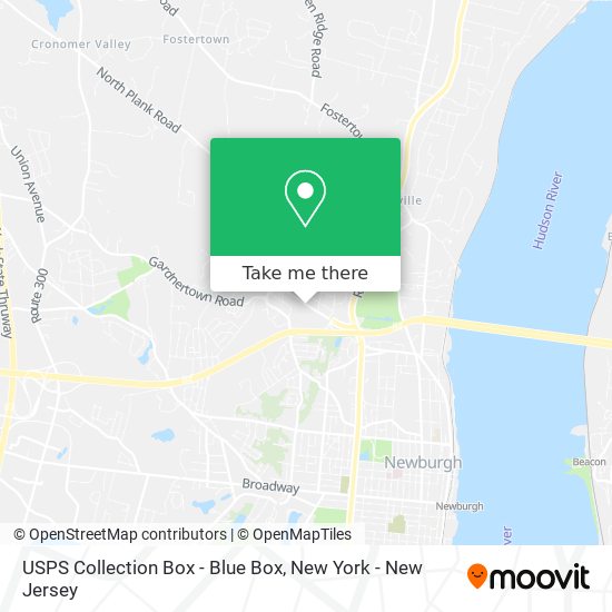 USPS Collection Box - Blue Box map