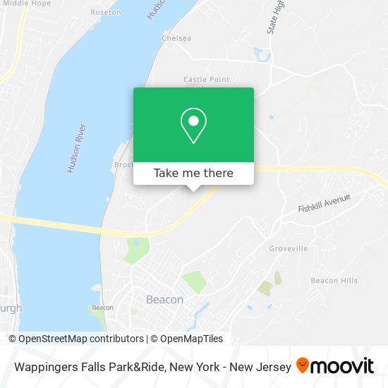 Wappingers Falls Park&Ride map