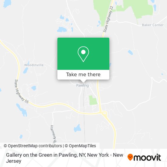 Mapa de Gallery on the Green in Pawling, NY