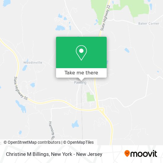 Christine M Billings map