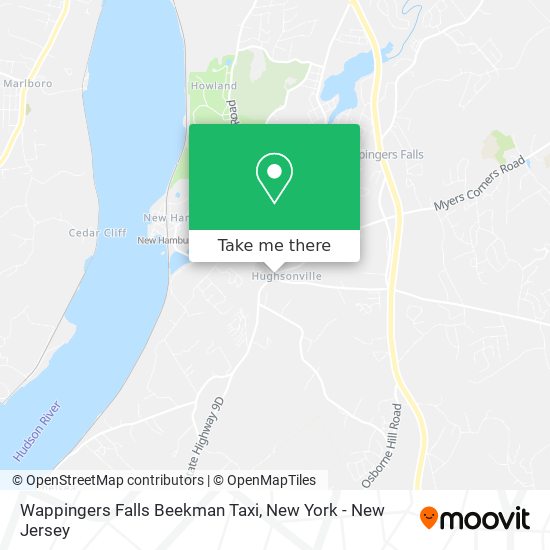 Mapa de Wappingers Falls Beekman Taxi