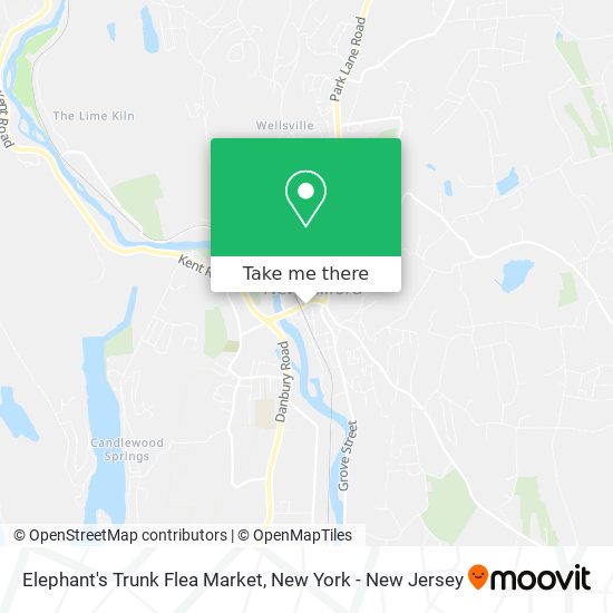 Elephant's Trunk Flea Market map