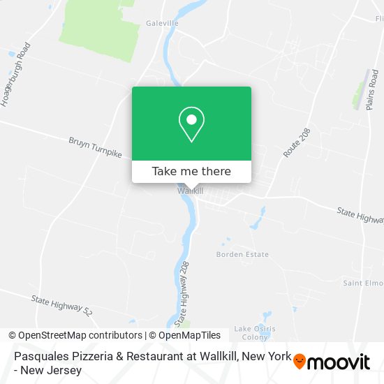 Pasquales Pizzeria & Restaurant at Wallkill map