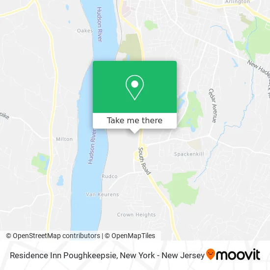 Residence Inn Poughkeepsie map