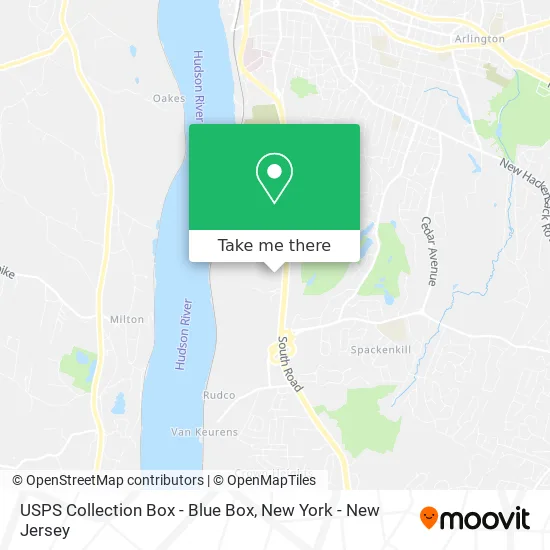 USPS Collection Box - Blue Box map