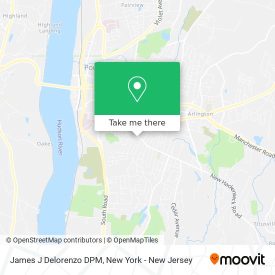 James J Delorenzo DPM map