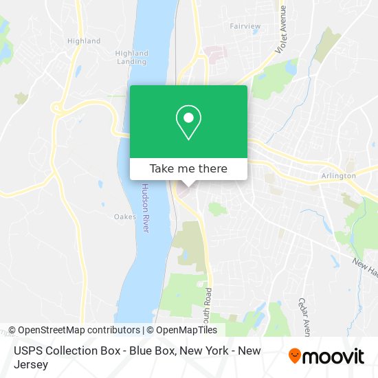 USPS Collection Box - Blue Box map