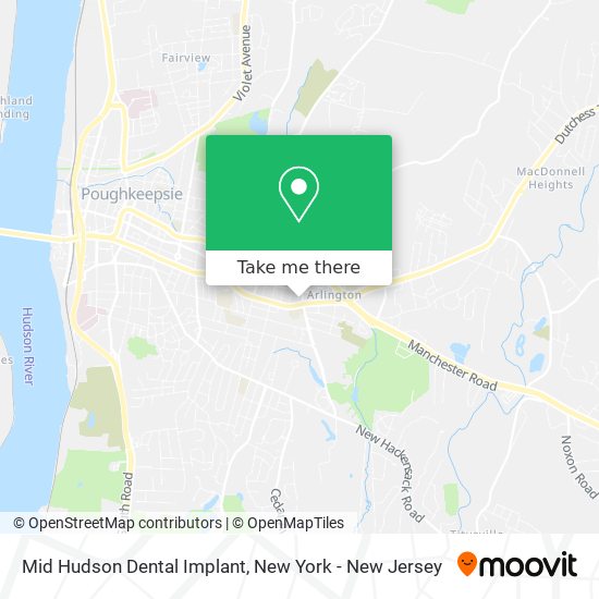 Mid Hudson Dental Implant map