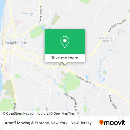 Mapa de Arnoff Moving & Storage