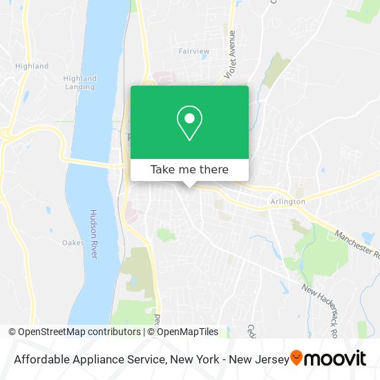 Affordable Appliance Service map