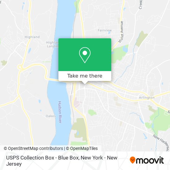 USPS Collection Box - Blue Box map