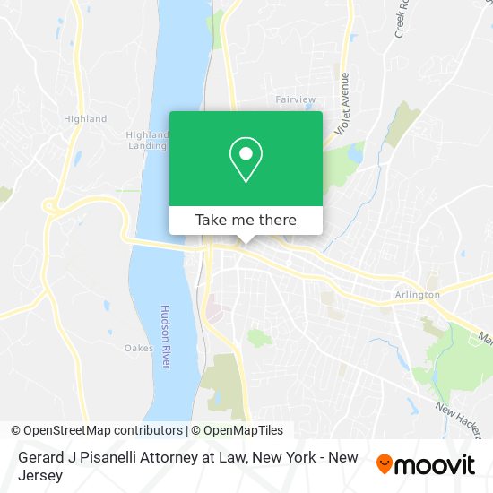 Gerard J Pisanelli Attorney at Law map