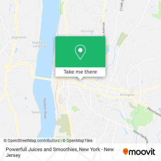 Powerfull Juices and Smoothies map