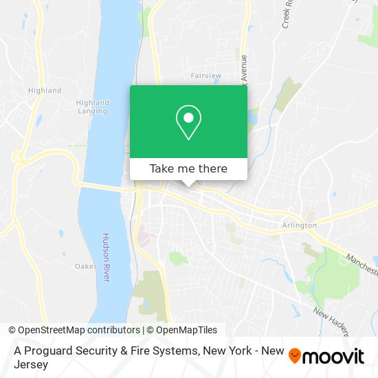 A Proguard Security & Fire Systems map