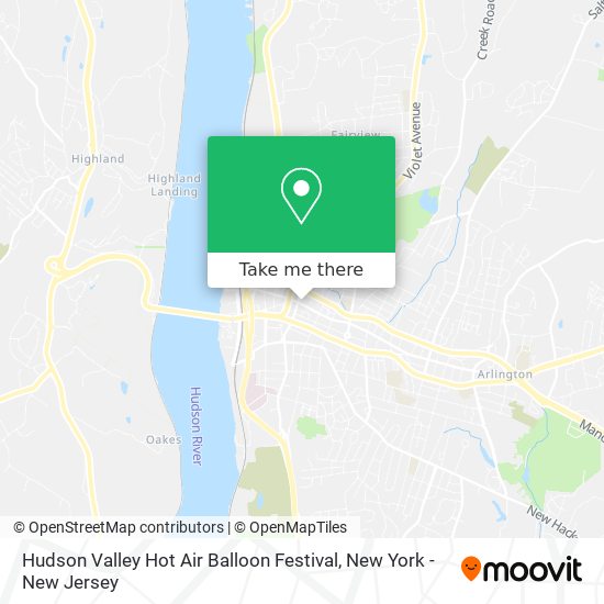 Hudson Valley Hot Air Balloon Festival map