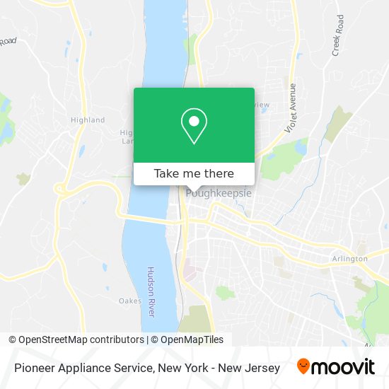 Pioneer Appliance Service map