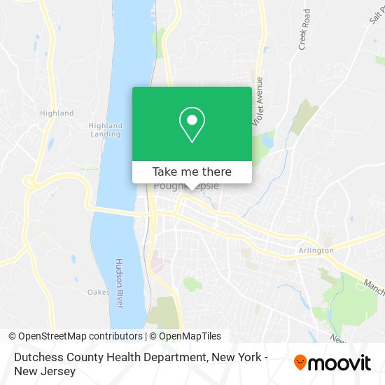 Mapa de Dutchess County Health Department