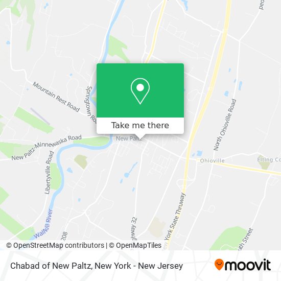Chabad of New Paltz map