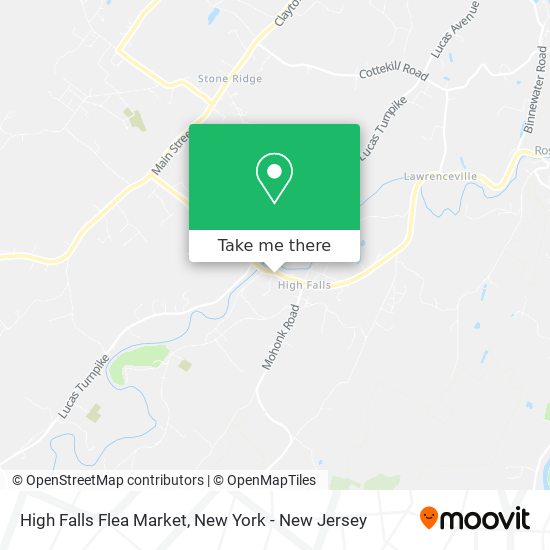 High Falls Flea Market map