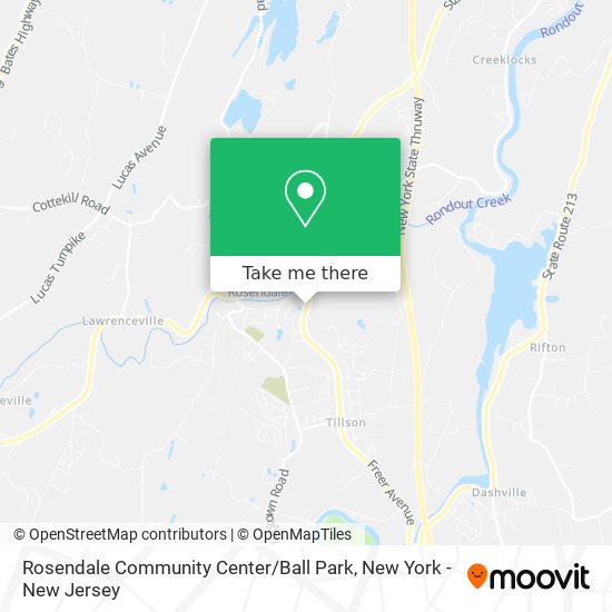 Rosendale Community Center / Ball Park map