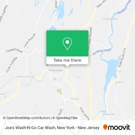 Joe's Wash-N-Go Car Wash map