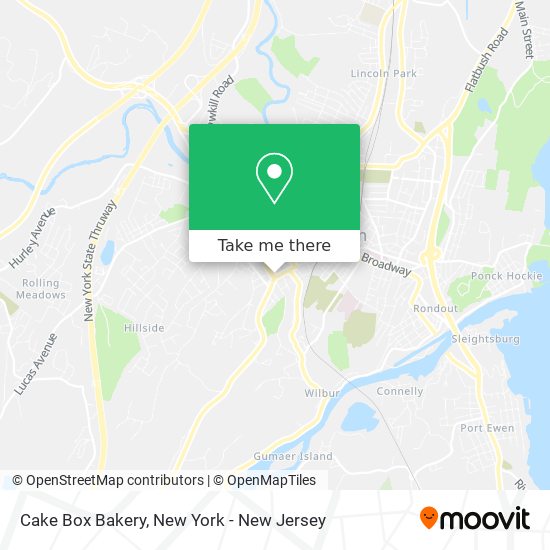 Mapa de Cake Box Bakery