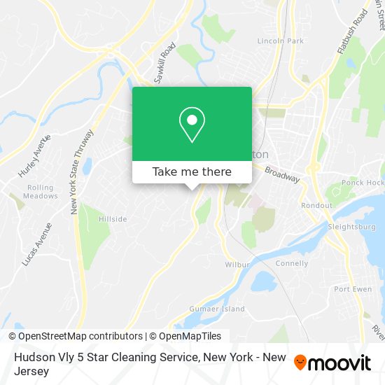 Mapa de Hudson Vly 5 Star Cleaning Service