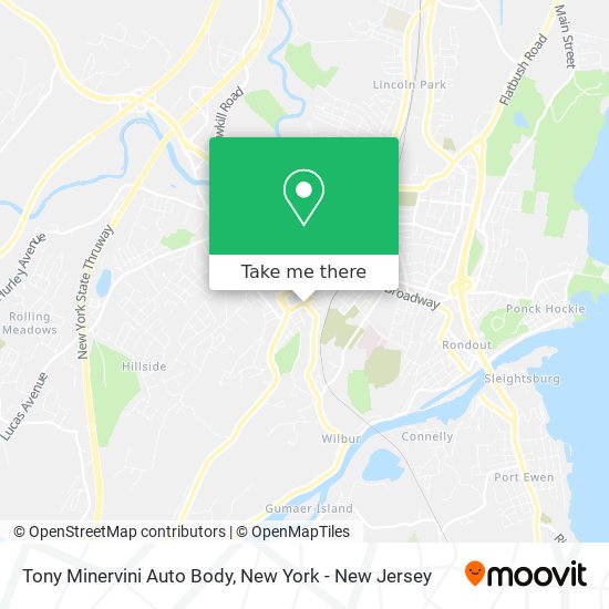 Tony Minervini Auto Body map