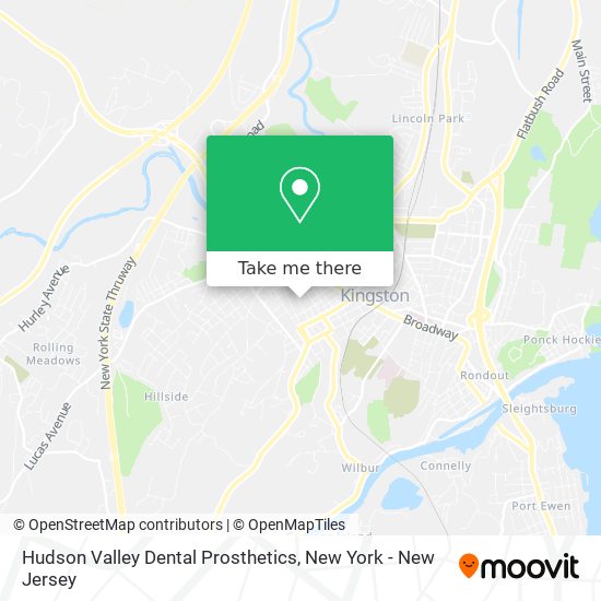 Hudson Valley Dental Prosthetics map