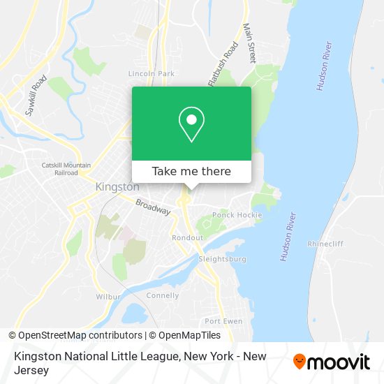 Kingston National Little League map