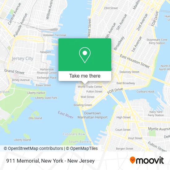 911 Memorial map