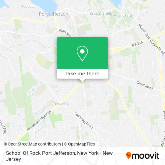 School Of Rock Port Jefferson map