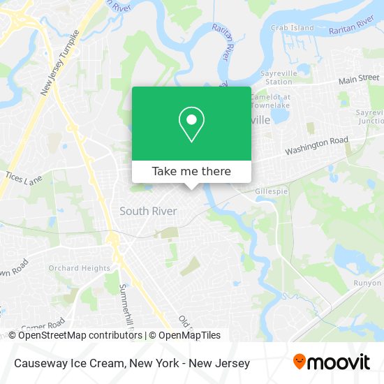 Causeway Ice Cream map