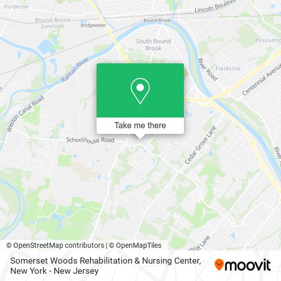 Somerset Woods Rehabilitation & Nursing Center map